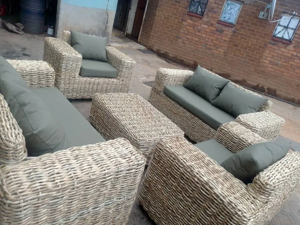 Foldaway Wicker Chair Pair