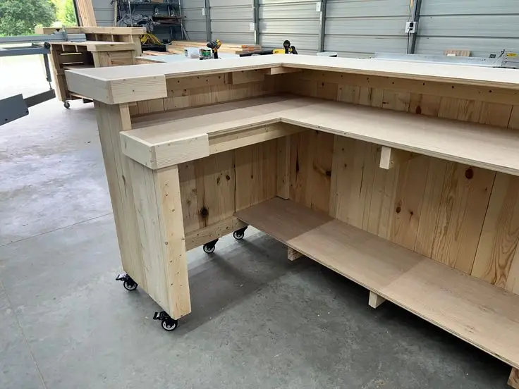 Mobile Serving Bar Cart