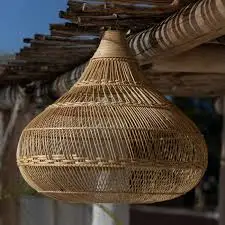 Sculpted Wicker Plant Stand
